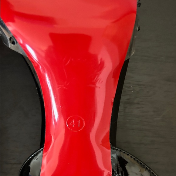 Christian Louboutin Black Studded Heels - Picture 3 of 4